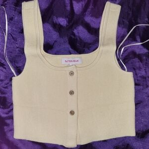 Off White sweater crop top size Medium